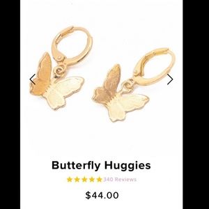 Gold plated Butterfly earrings